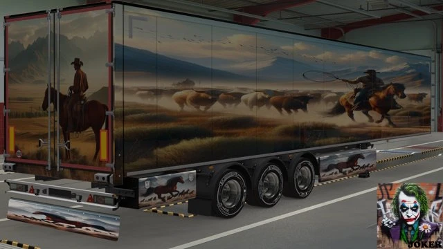 Cowboy Trailer Skin By Joker For Euro Truck Simulator Truckymods