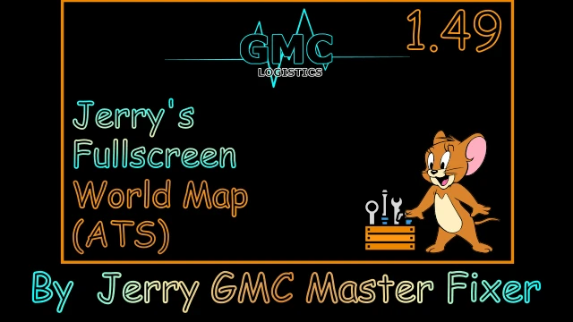 [1.49] Jerry's Fullscreen World Map (ATS)