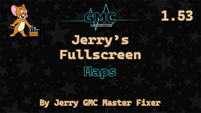 [1.53] Jerry's Fullscreen Maps (ETS2)