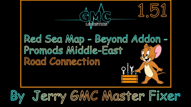 [1.51] Red Sea Map - Beyond Addon - ProMods Middle-East Road Connection