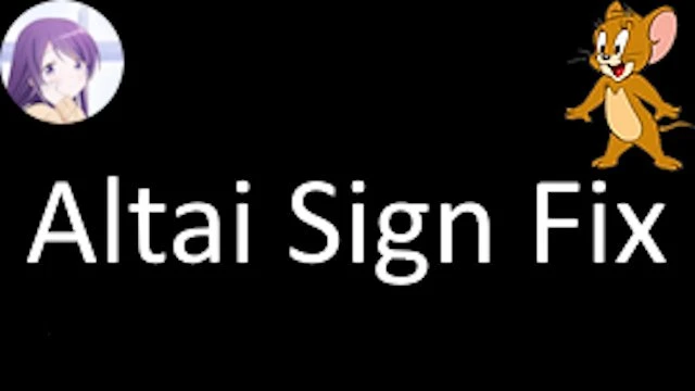 [1.50]Altai Sign Fix