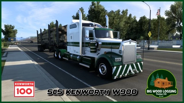 Big Wood Logging W900 for American Truck Simulator - TruckyMods