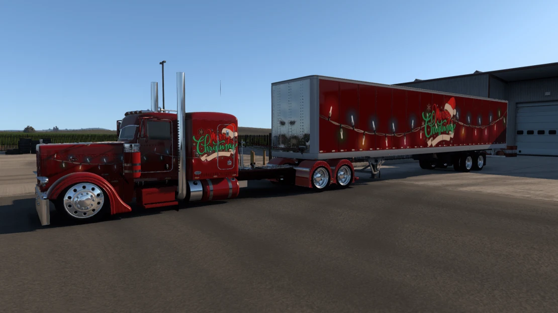 Christmas Skin for Haterbilt and scs Box trailers