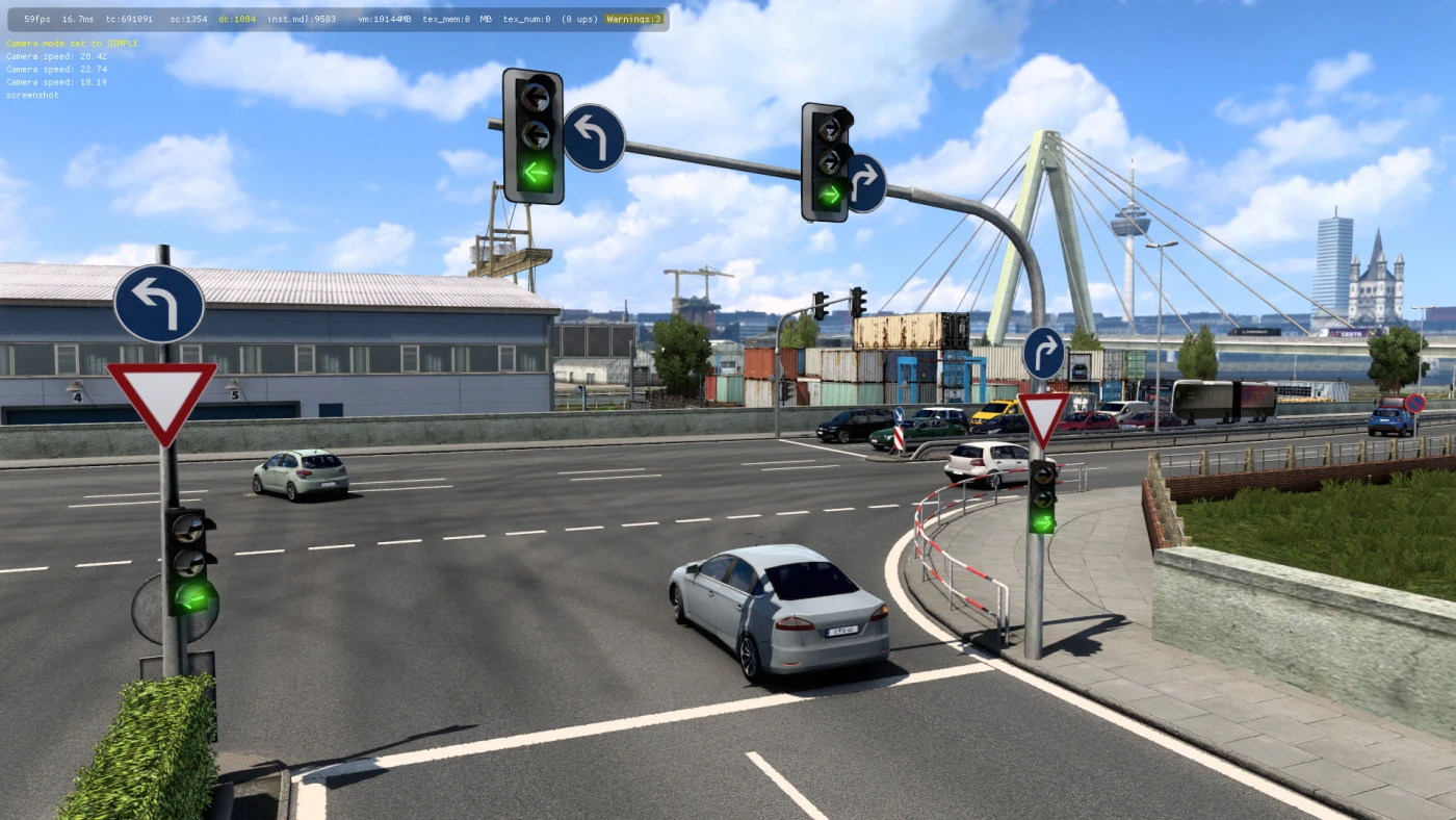 D.B Creation Traffic Intensity Mod for Euro Truck Simulator 2 - TruckyMods