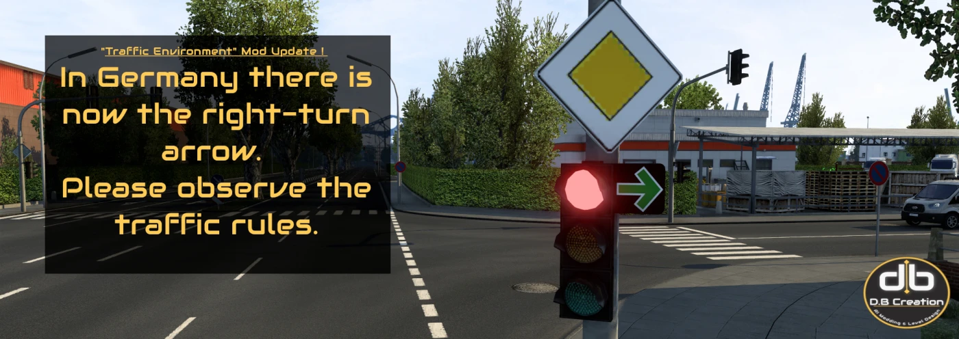 D.B Creation Traffic Intensity Mod for Euro Truck Simulator 2 - TruckyMods