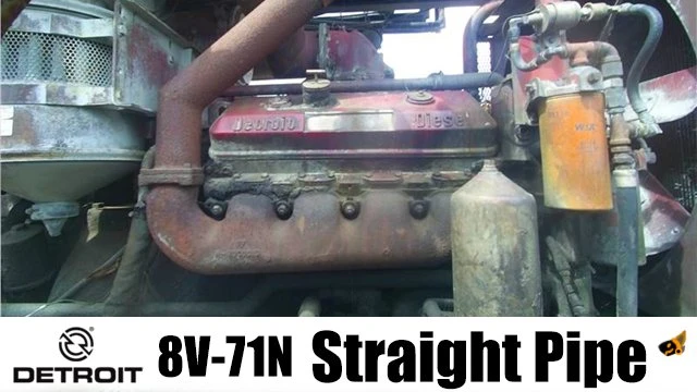Detroit Diesel 8V-71N Straight Pipe
