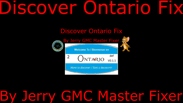 [OLD] Discover Ontario Fix