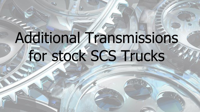 EF and Tremec Transmissions for SCS Trucks