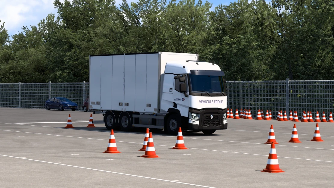 French Truck Driving Licence C-CE Practice Map