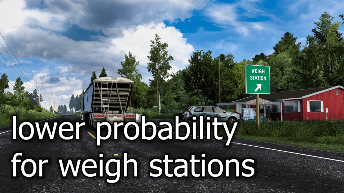 Lower probability for weigh stations