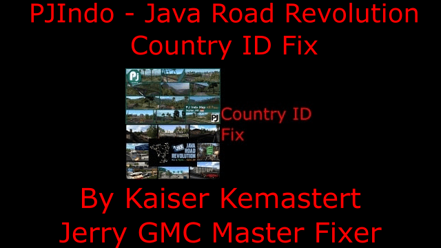  OLD PJ Indo Java Road Revolution Country ID Fix For Euro Truck 