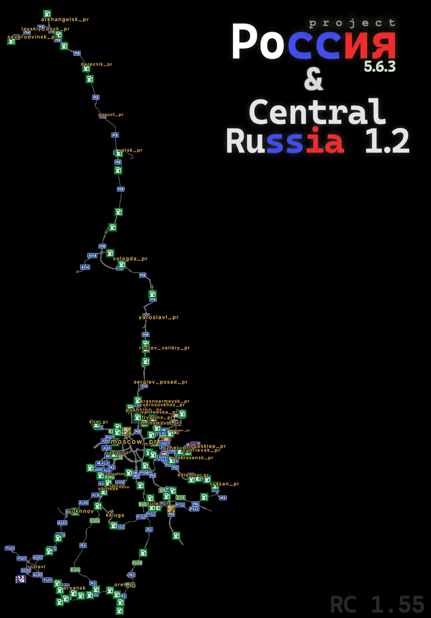 Project Russia 5.6.3 & Central Russia 1.2 FIX for Euro Truck Simulator ...