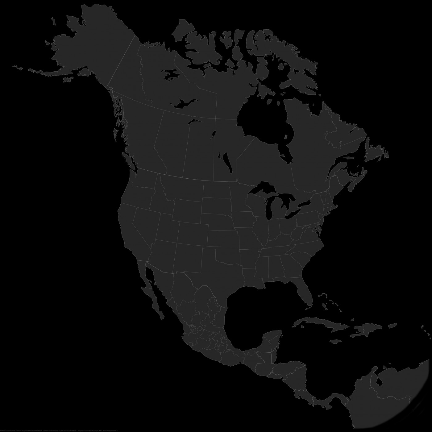 ProMods Complete North American Map Background