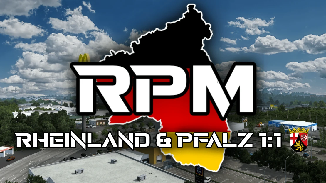 RPM - Rheinland & Pfalz 1:1 Map for Euro Truck Simulator 2 - TruckyMods