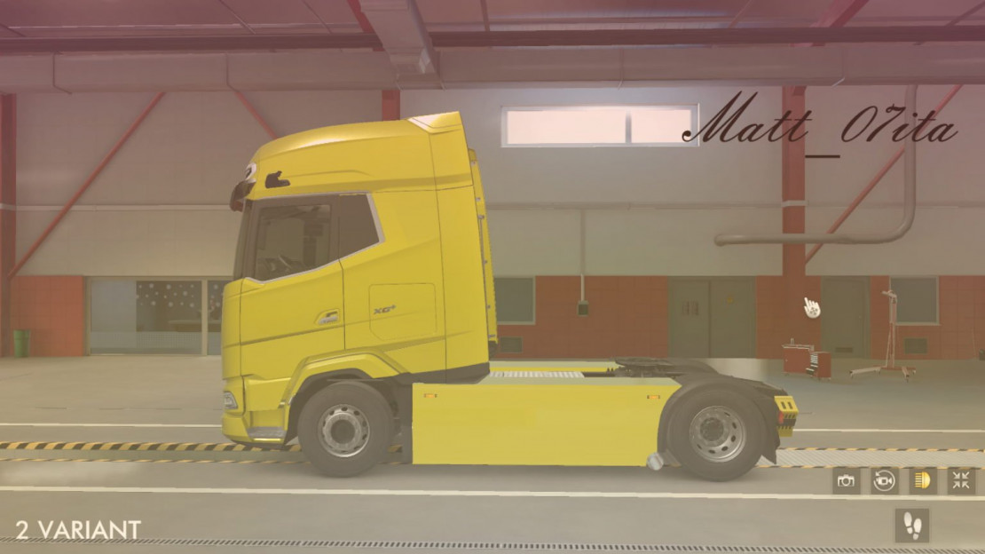 SIDESKIRT holland style for DAF xg+/xg + TEMPLATE