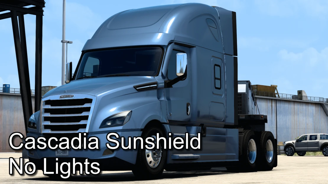 Stock Cascadia Sunshield without Lights