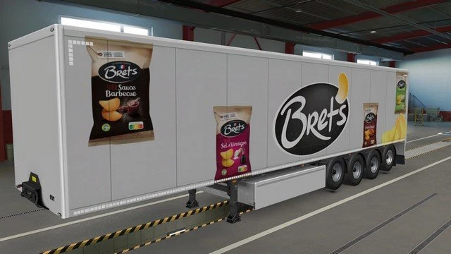 Trailer Bret's - SCS trailers + Krone + AI