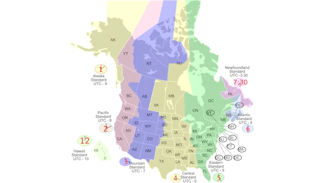 US/Canada Addon States/Provinces Time Zone Fix (C2C and related map mods)
