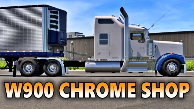 W900 Chrome Shop for American Truck Simulator - TruckyMods